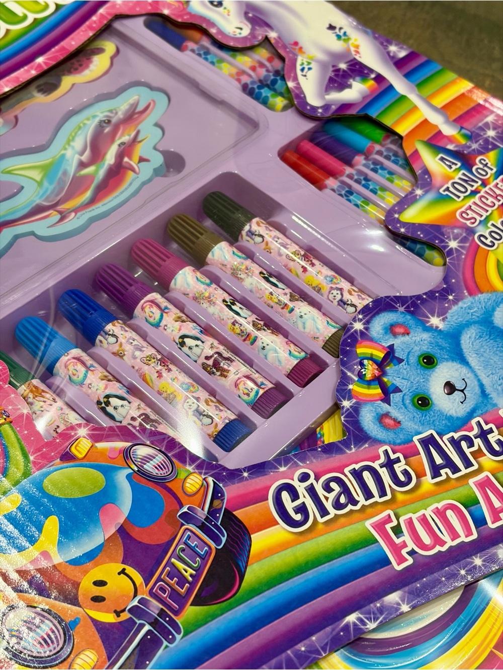 ✨ Lisa Frank Giant Art & Activity Set 🦄 100% FULLY INTACT! ✨ - Picture 7 of 10